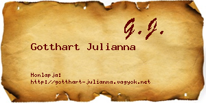 Gotthart Julianna névjegykártya